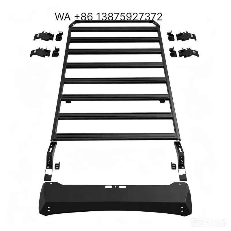 Wmwmnu Heavy Duty Aluminum Long Roof Rack Cargo Basket Luggage Carrier Platform for 2021-2024 4x4 Offroad