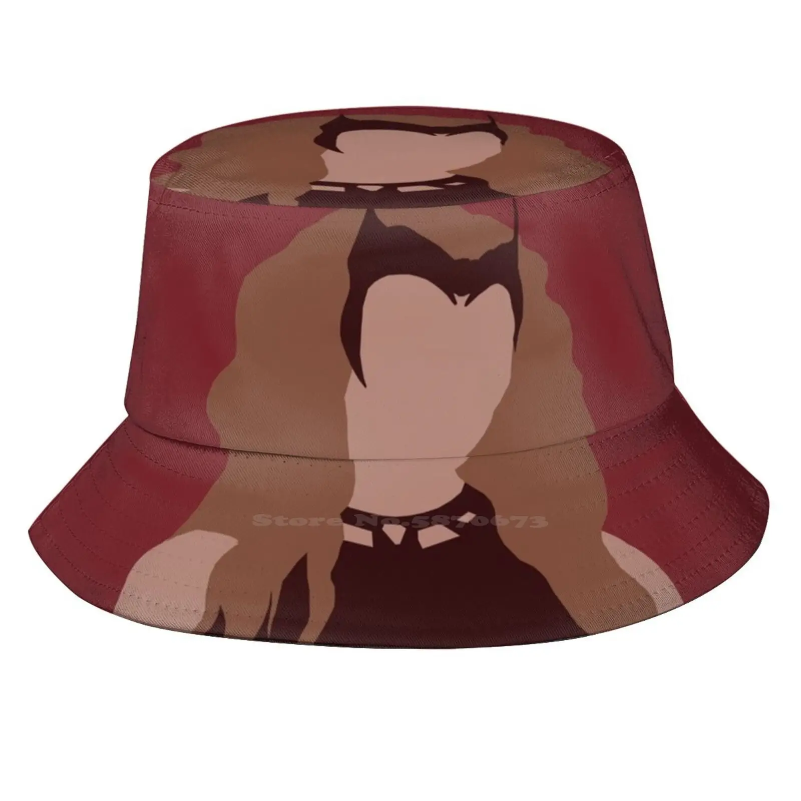 Faceless Wanda Korean Caps Funny Beach Bucket Hats