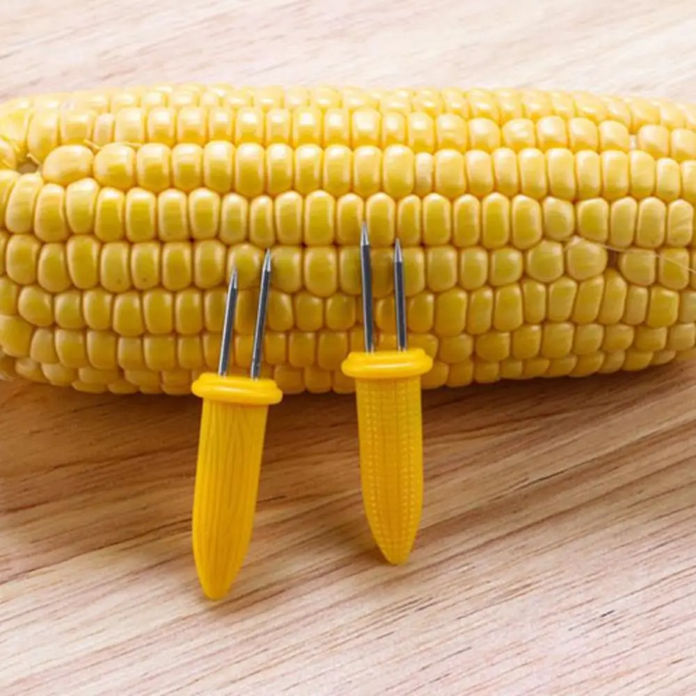 Corn on the Cobs Holders Safe Skewers Needle Prongs Barbecue Parties BBQ UK