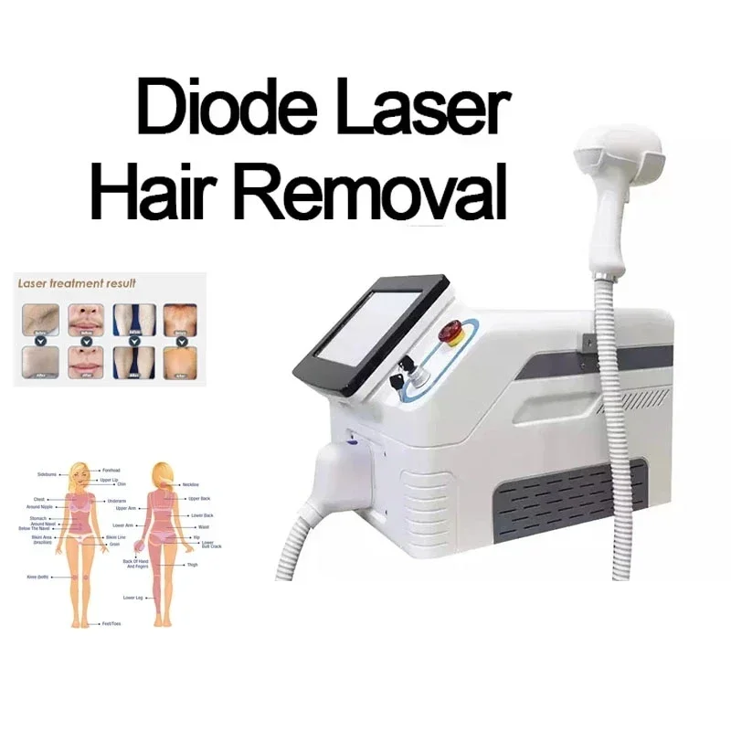 Professional Salon Equipment 3 Wavelength 755 808 1064 Diode Laser Painless Permanent Hair Removal Machine Price