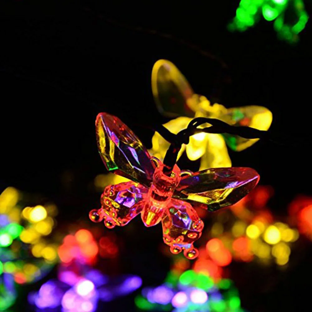 

LED Butterfly 5M Solar Powered Outdoor Garden Decoration Multicolor Waterproof Yard Outdoor Decoration Lights Lights