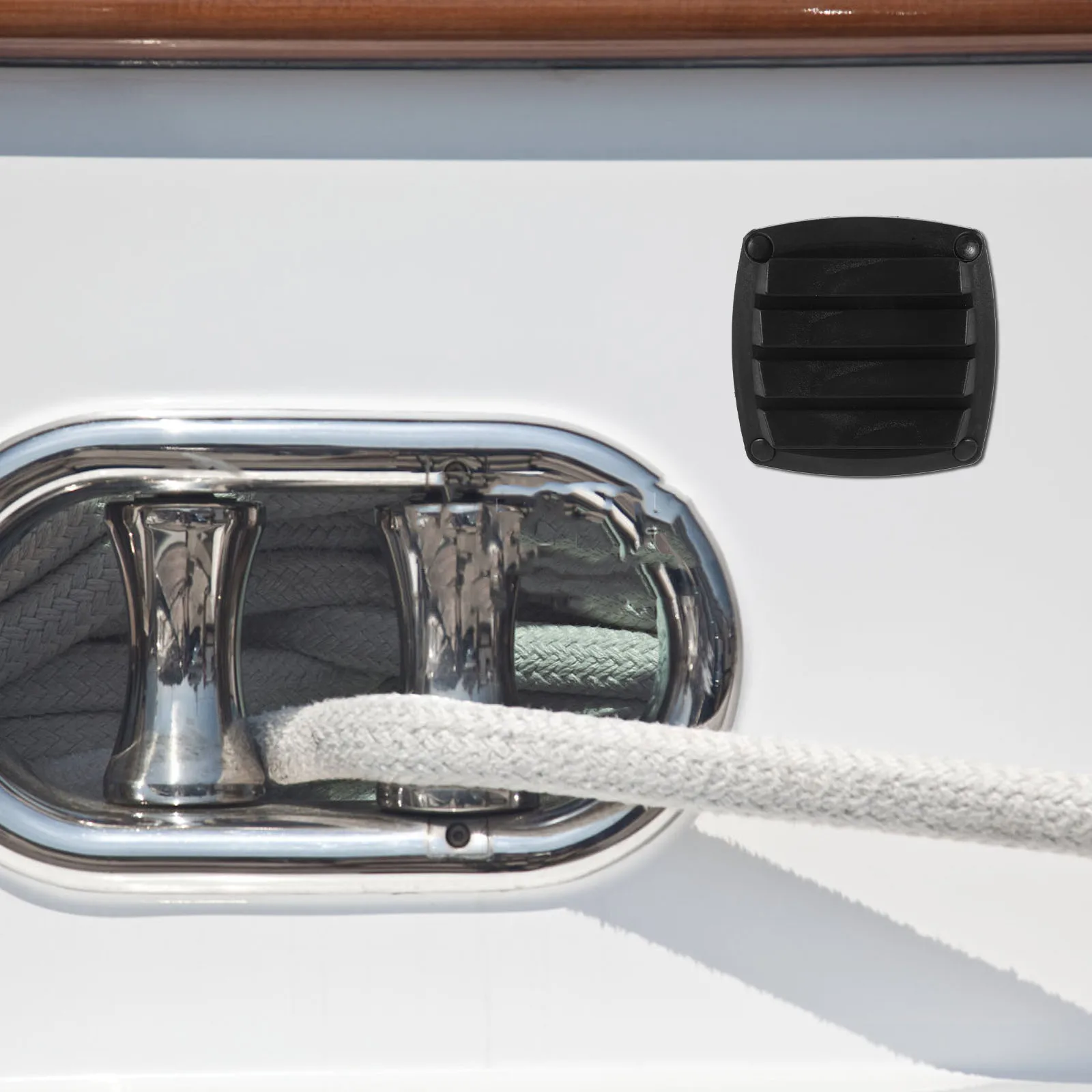 

Ventilation Window Accessories Black Marine Vent for Boat Yacht RV Exhaust Port Air Cap Universal Cable Protection Kayak Wire