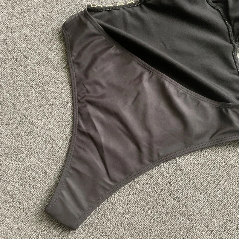 Femmes vêtements de plage maillot de bain Sexy nouveau imprimé doré une pièce maillot de bain maillots de bain femmes Bikini profond V maillots de bain