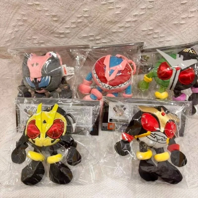 Moeyu Kamen Rider Double Plush Keychain 55th Anniversary Series Soft Plush Pendant Anime Peripheral For Anime Collection Fans