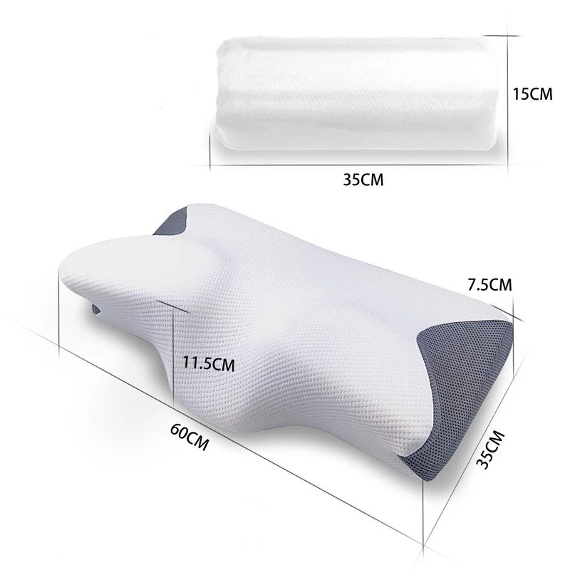 Pillow for Sleeping Ergonomic Cervical Pillow for Neck and Shoulder Pain Relief Orthopedic Support Pillow for Side Sleepers