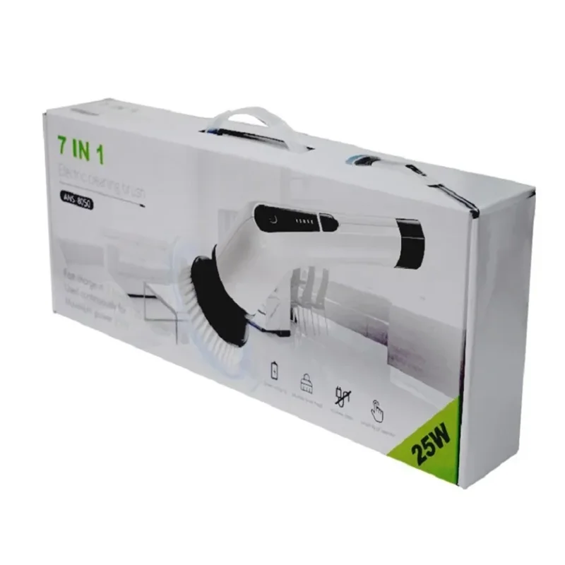 فرشاة تنظيف كهربائية لاسلكية 7 في 1 مقبض طويل قابل للسحب فرشاة أرضية الحمام المنزلية أداة تنظيف الممسحة الكهربائية