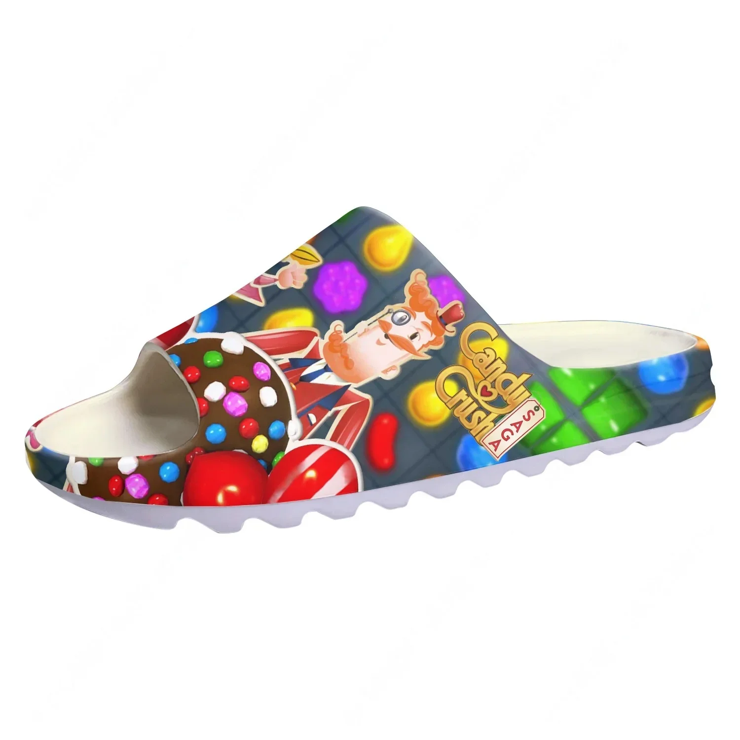 

Candy Crush Saga Custom Made Soft Sole Sllipers Home Step On Water Shoes Mens Womens Teenager Bathroom Beach Step In Slliper