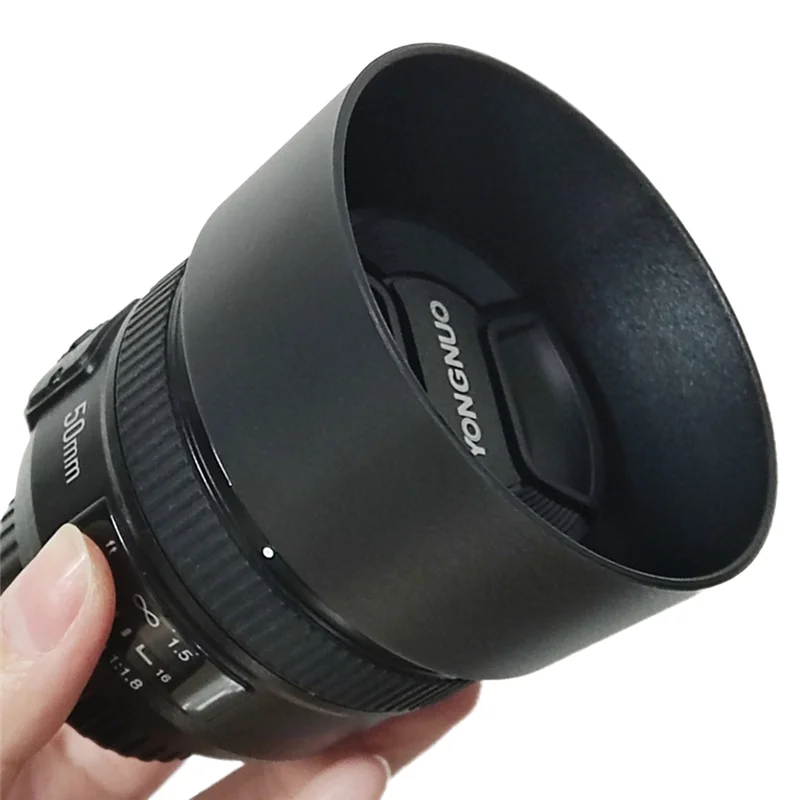 AT93-HB-47 HB47 عدسة الكاميرا هود حماية عدسة ل AF-S 50 مللي متر F/1.4G AF-S 50 مللي متر F/1.8G Yongnuo Yn50mm F/1.8G