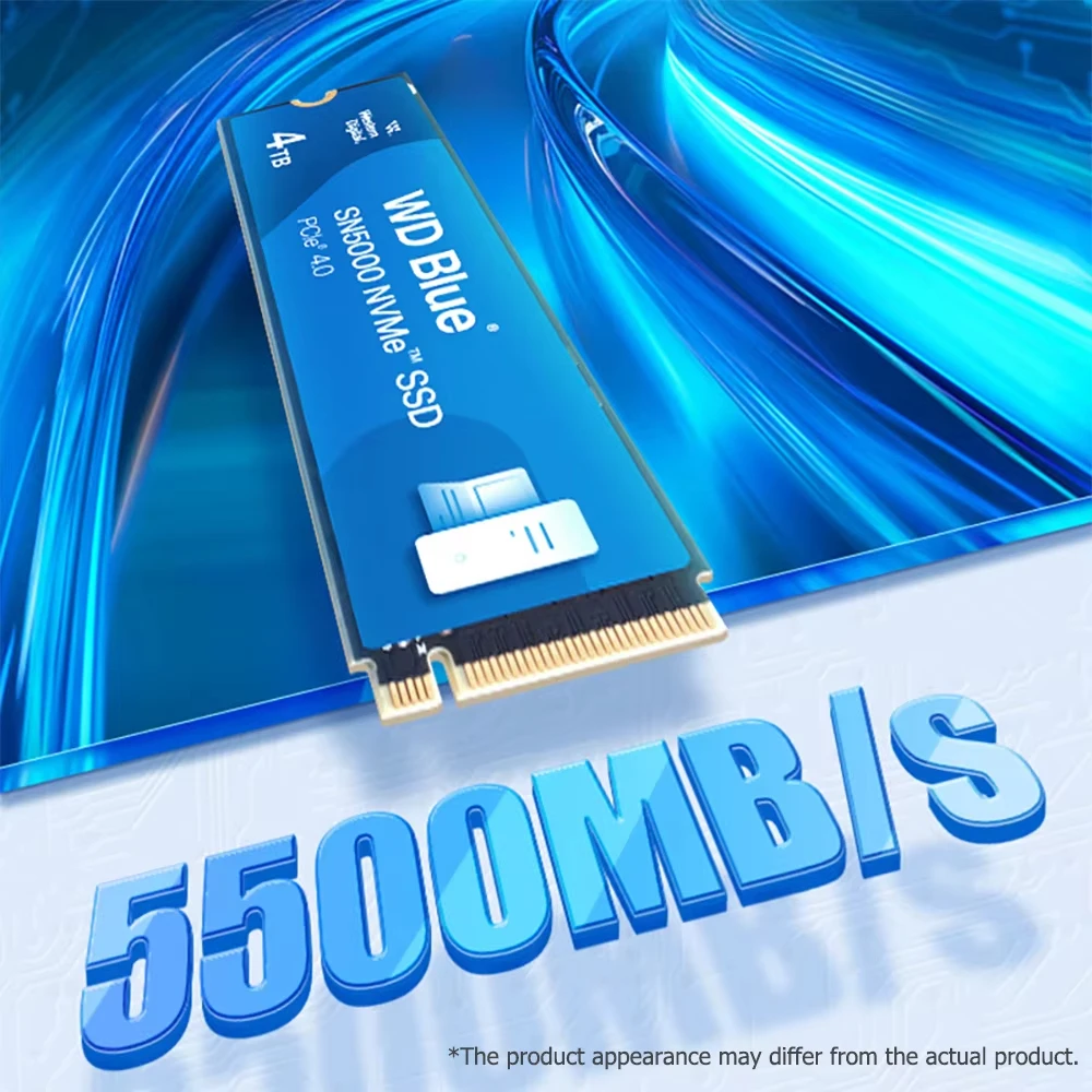 محرك الأقراص الصلبة الداخلي WD SN580 SN3000 SN5000 500 جيجابايت 1 تيرابايت 2 تيرابايت NVMe SSD PCIe Gen4.0، M.2 2280 SN350 PCIe 3.0 محرك الحالة الصلبة