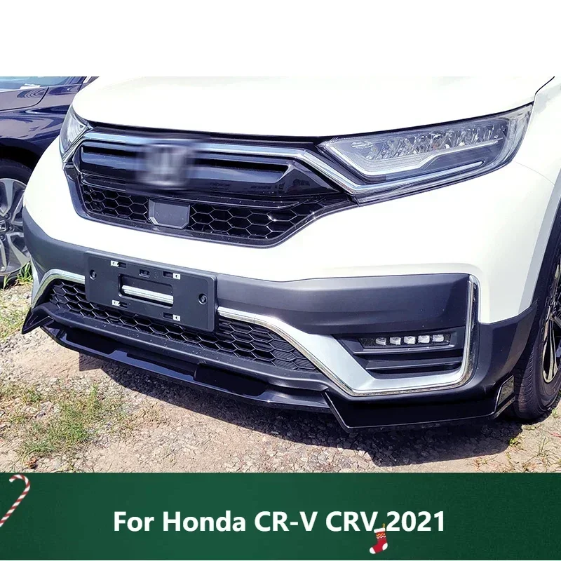 

New！ Front Bumper Spoiler Body Kit Splitter Protector Plate Lip Decorative Strip Shovel For Honda CR-V CRV 2021