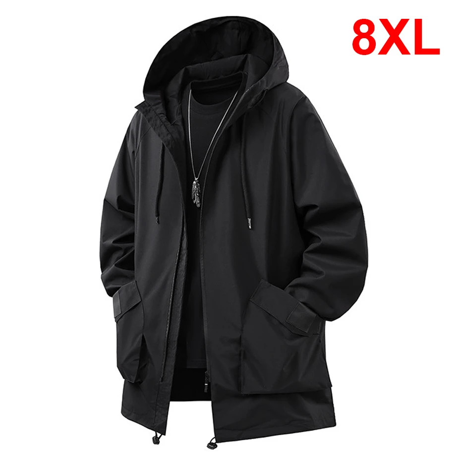 Waterproof Windbreaker Jacket Men Plus Size 8XL Jacket Cargo Coat Fashion Casual Outerwear Camp Jacket Male Big Size 8XL