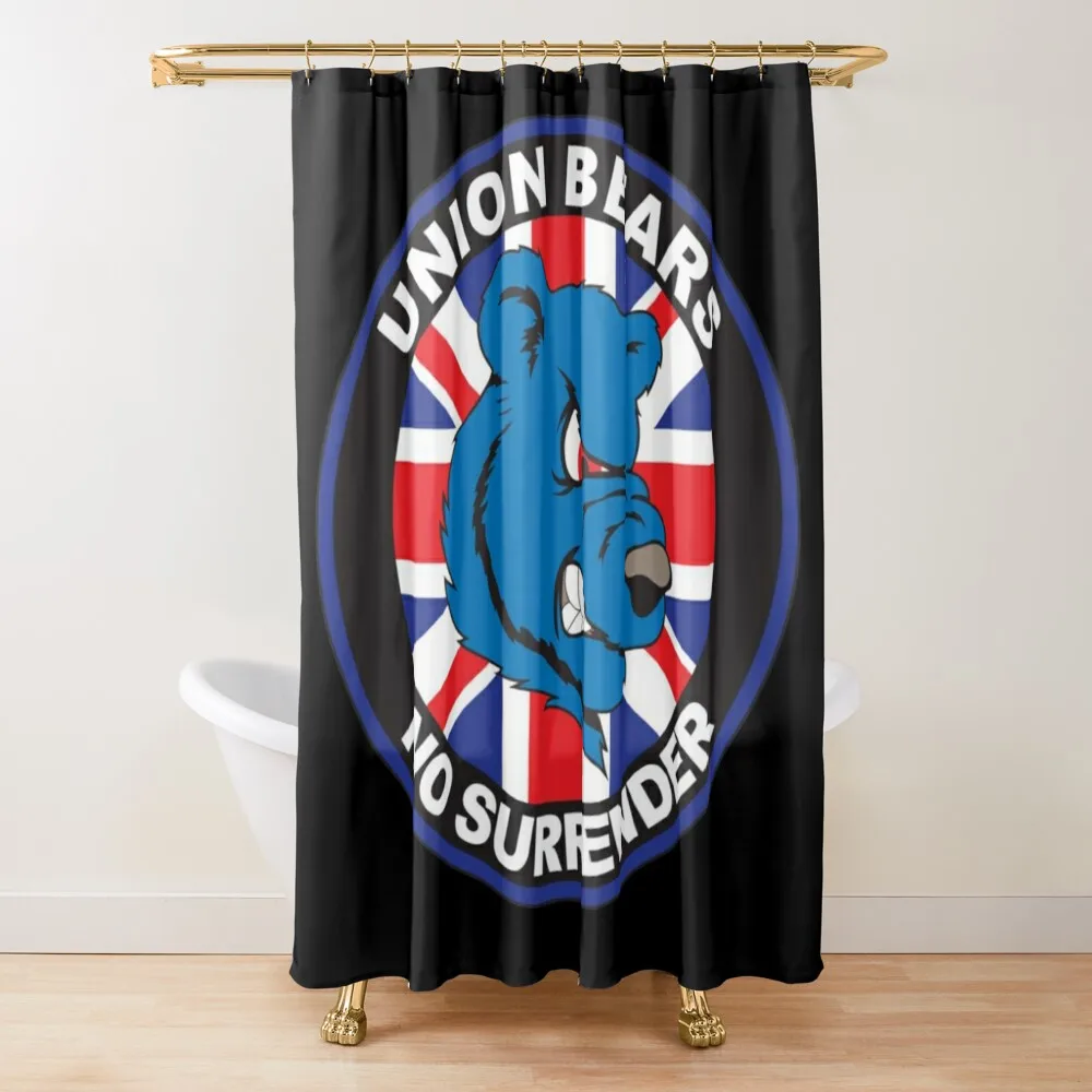 

Retro Union Bears - Rangers Shower Curtain Shower Set For Bathroom Curtain