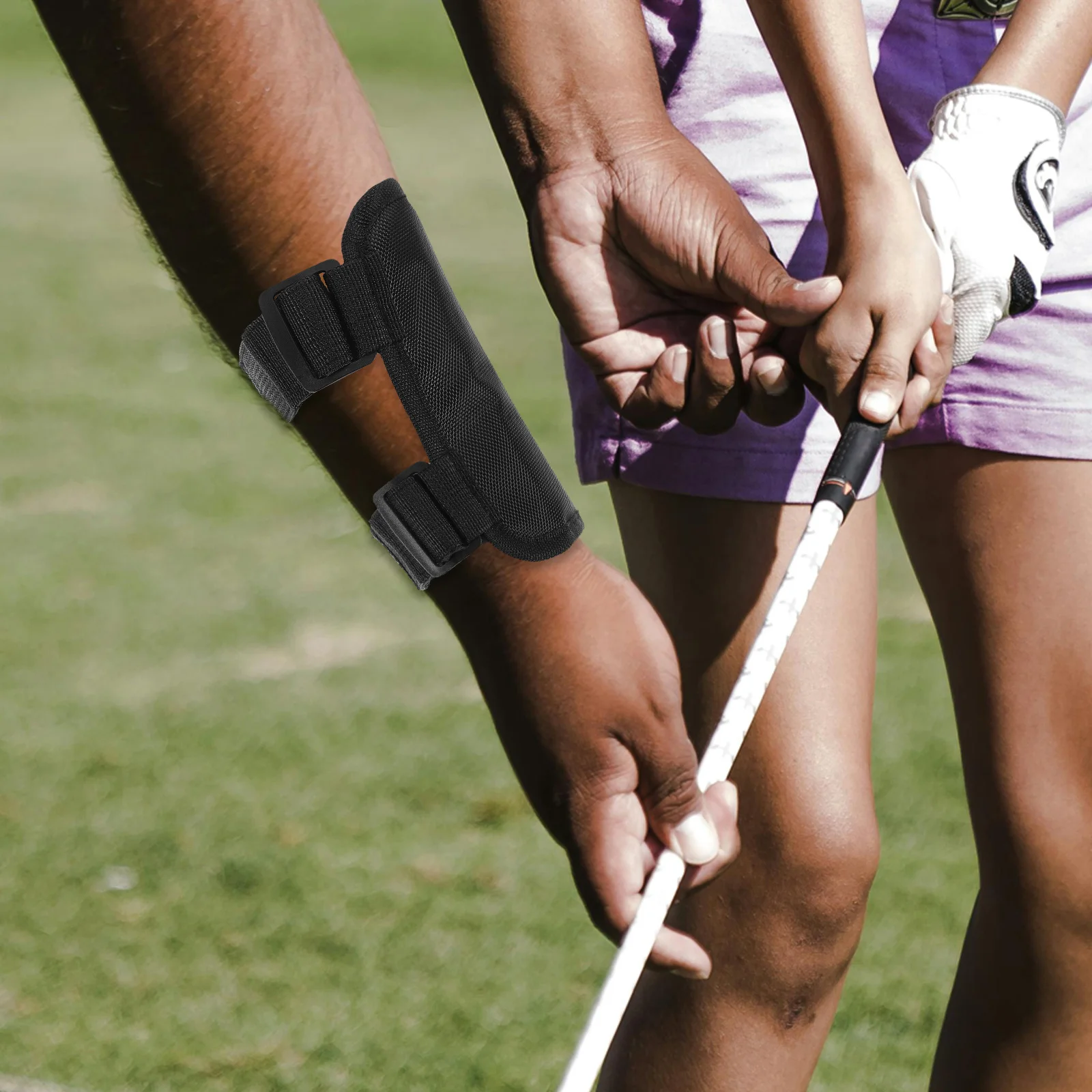 

Golf Beginner Trainer Durable Oxford Cloth Golf Posture Corrector Curved Arm Alert Portable Golfs Swing Trainer Band