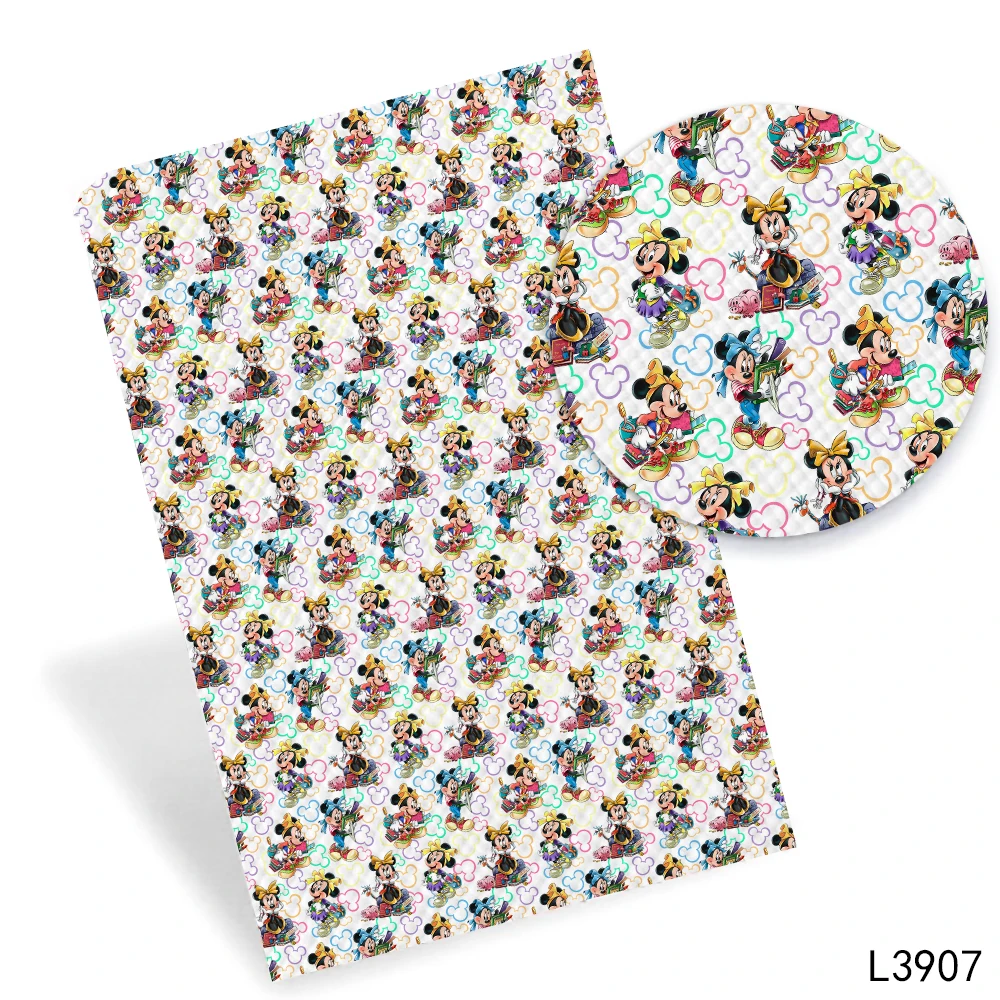 نسيج جلد صناعي من الميني غرزة كرتونية لأقواس الشعر ، مواد حرفية ذاتية الصنع ، الصيف ، 136 × 30 سم