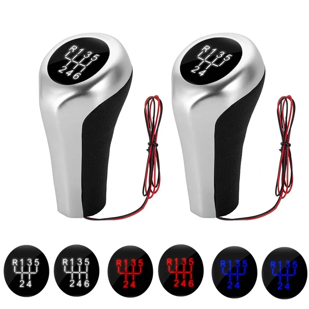 

5 6 Speed Gear Shift Knob LED Light Shifter Lever Ball For BMW F30 E60 E90 E46 E34 E39 X1 E84 X4 F26 M3 M4 M5 Car Interior Parts