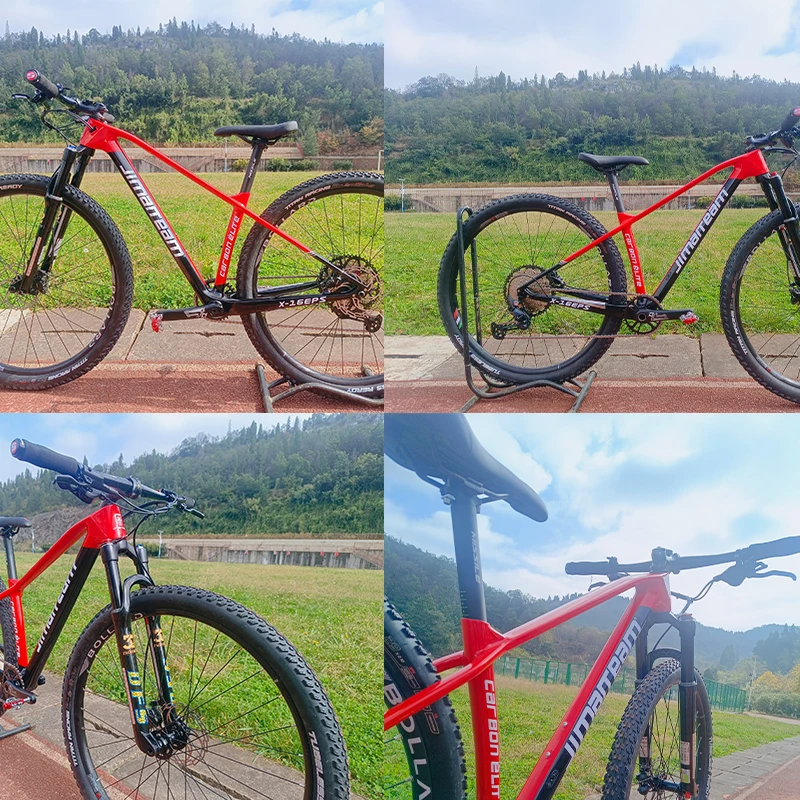 JIMAITEAM all-carbon fiber T800 frame mountain bike frame Barrel axle BOOST bike 29ER hard frame multi-color frame