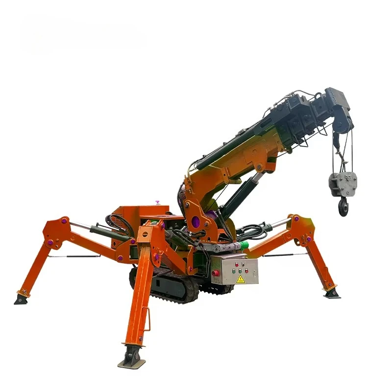 Compact Crawler Spider Crane 3-16Ton with Diesel Electric Hybrid Power and Corrosion Resistant Track System