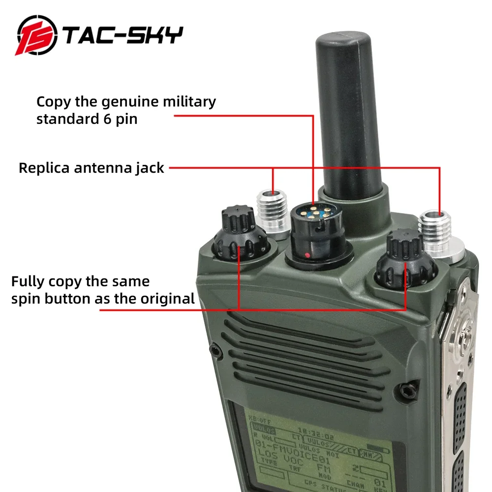 TS TAC-SKY AN/PRC 163 Harris Military Radio Dummy Virtual Box for