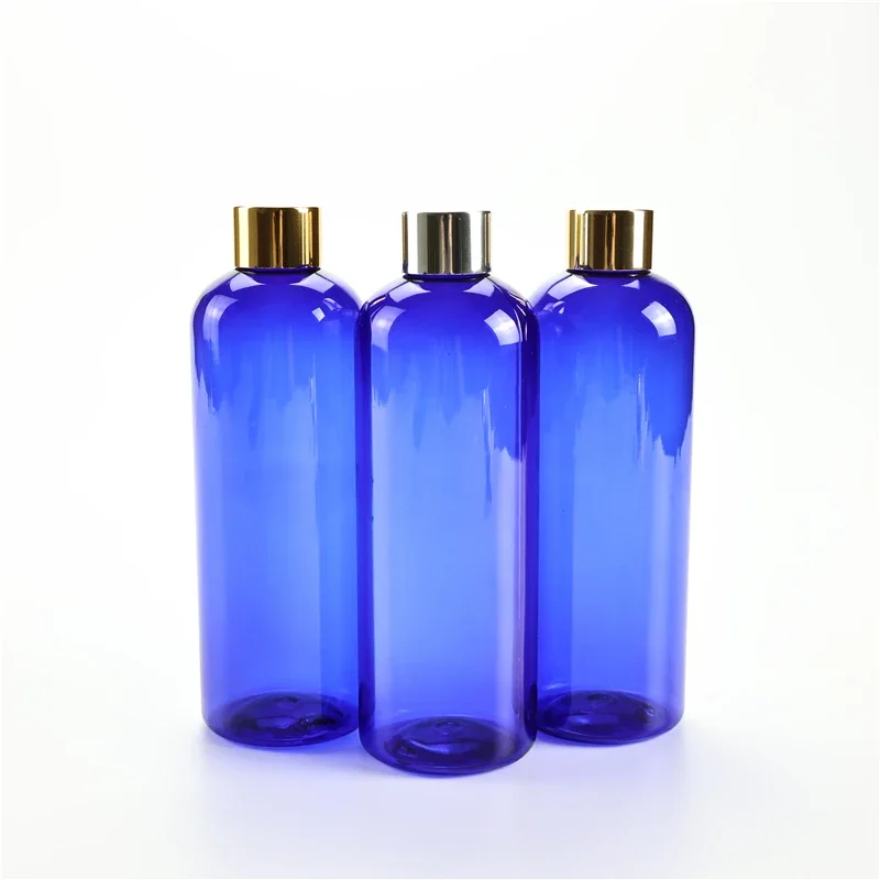 

300ml 20pcs Massage Oil Cosmetic Plastic Bottles With Anodized Aluminum Screw Cap Skin Care Toner Empty Cleaning Oil Containers