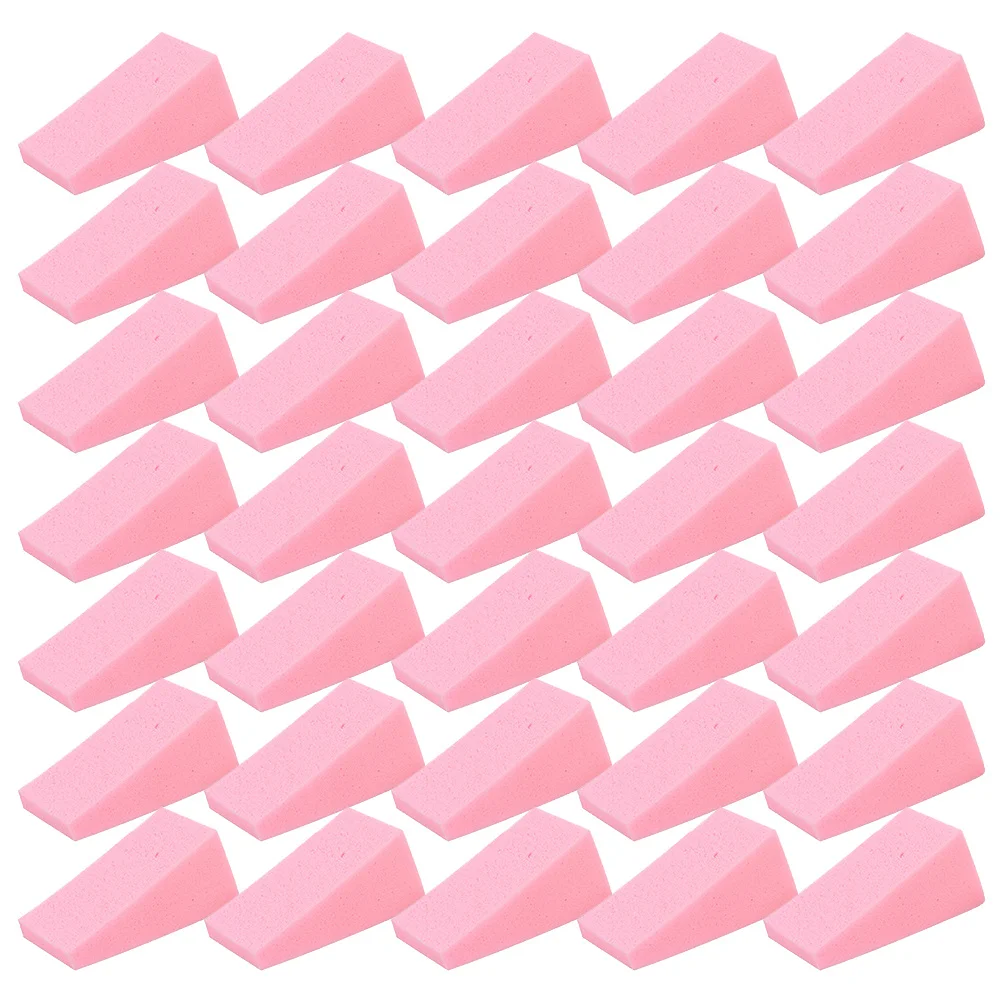 30 pezzi soffio di cipria geometrico piccolo applicatore di fondotinta in spugna per trucco durevole portatile a doppio uso per polvere di crema