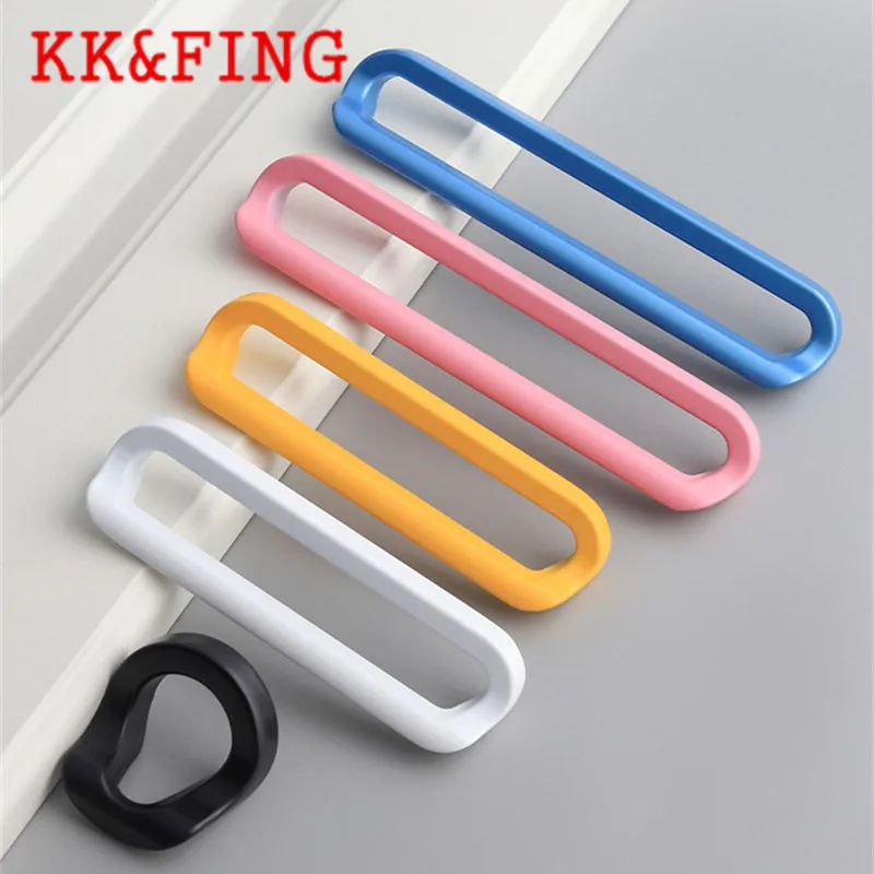 KK&FING Új multicolor Horgány Keverés Bútor szekrény Port kezeli Rajzoló knobs Iratszekrény Gardrób Port pulls Bútor Vásárú