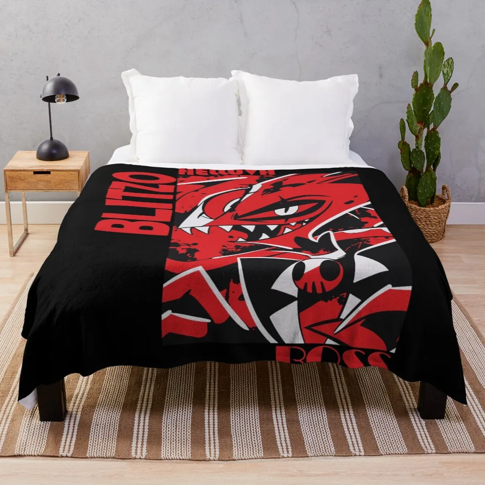 Helluva Boss Blitzo Throw Blanket Luxurious Soft Blanket Holiday Gift for Family