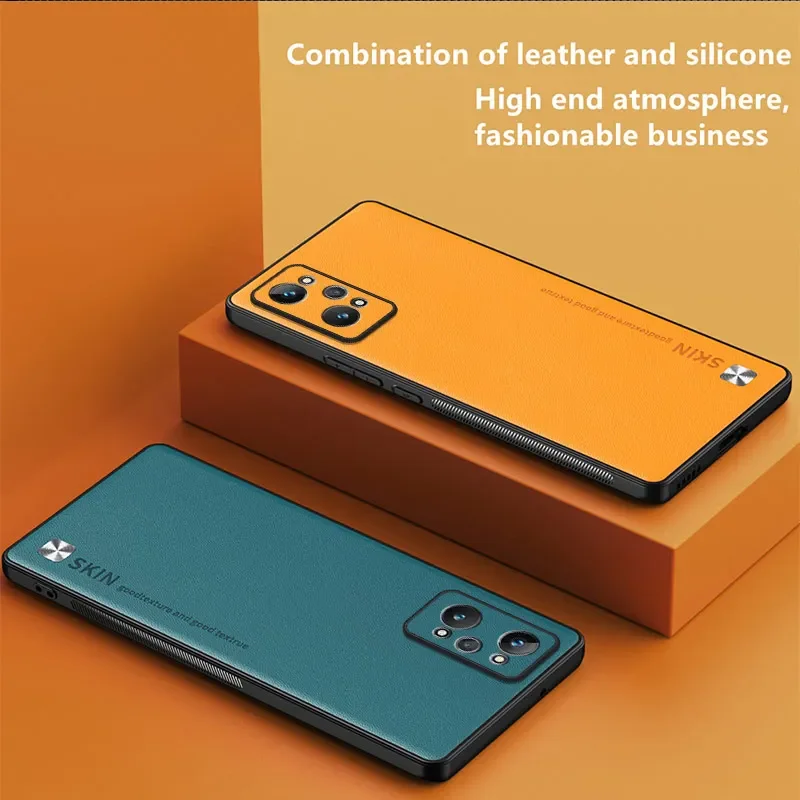 PU Leder Fällen Für Realme GT Neo 3T GT Master 2 Pro 6T Objektiv Vollen Schutz Anti-herbst Silikon Soft Cover Shell Telefon Fall