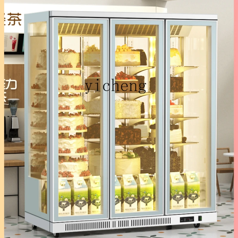 

Vertical Cake Show Case Commercial Refrigerated Baking Refrigerator Air-Cooled Dessert Mousse