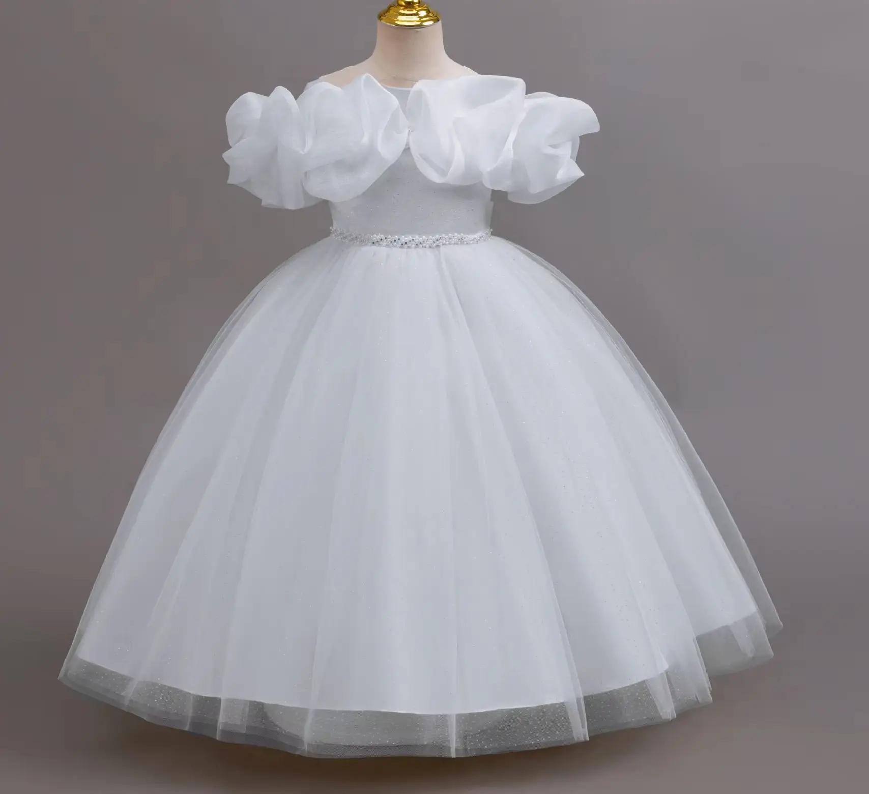 Elegant Girl Party Dresses Princess Girls Concert Dress Gown 4-12 Years Child Christmas Clothes