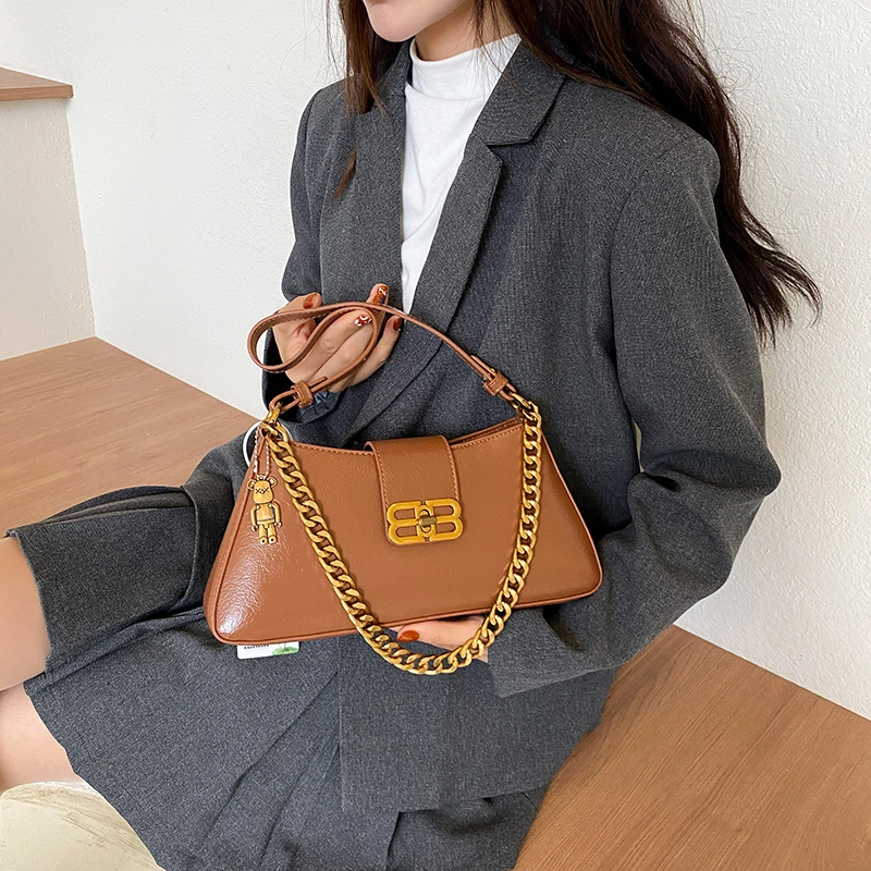 

Elegant Ladies Leather Tote Bag Crossbody Shoulder Handbag for Women By Famous Designer Luxury