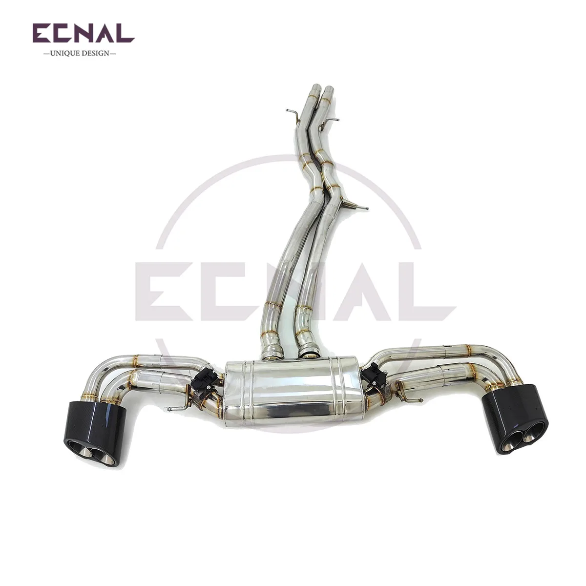

Выхлопная система Ecnal Catback с клапаном для Audi RSQ8 4.0T 2020+ из нержавеющей стали SS304, высокопроизводительная спортивная выхлопная система с глушителем и клапаном