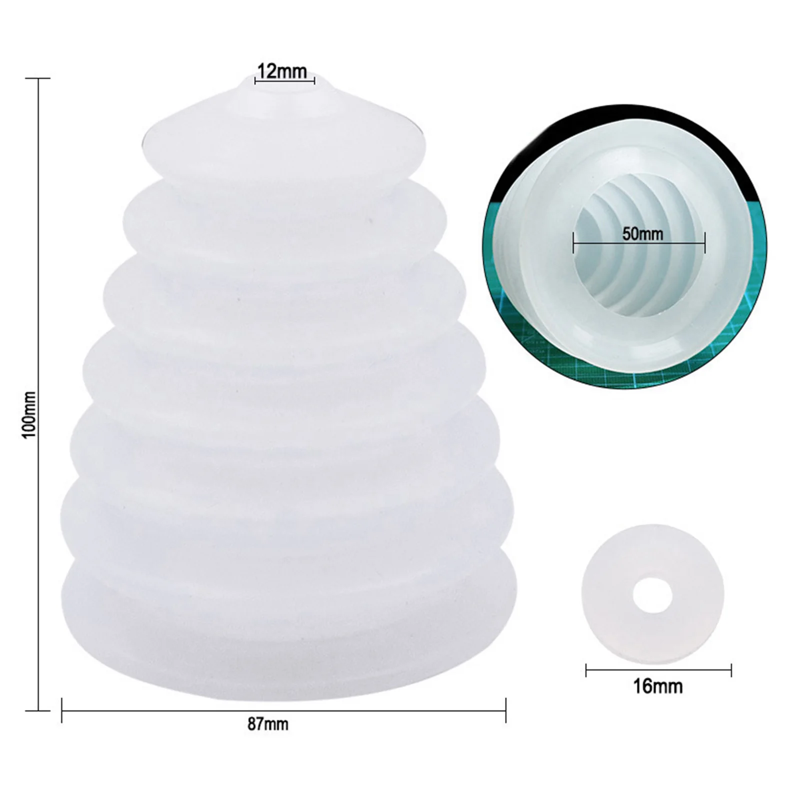 Dust Collector Dust Cover Rubber Washer White Accessory Dustproof Device Electric Drill Dust Cover High Quality