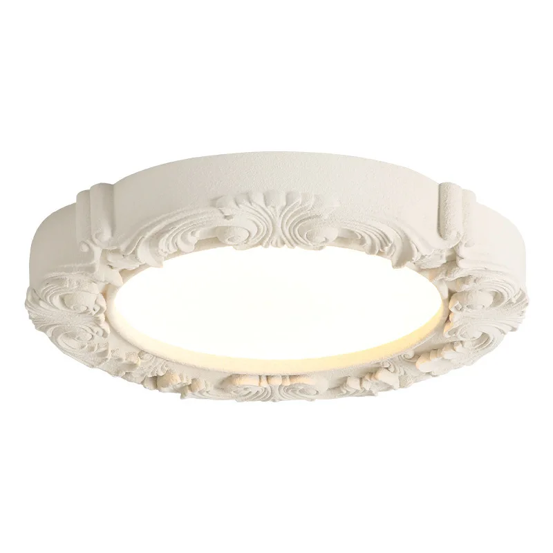

Art light luxury ceiling lamp, stone sculpture sky garden, bedroom ceiling lamp