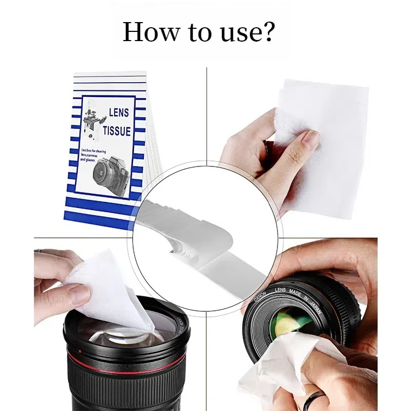 100 Sheets Camera Lens Cleaning Tissue Camera Lens Cleaning Microscope Cleaning Paper Eyeglasses Kit Lense Cleaner 2 Booklets