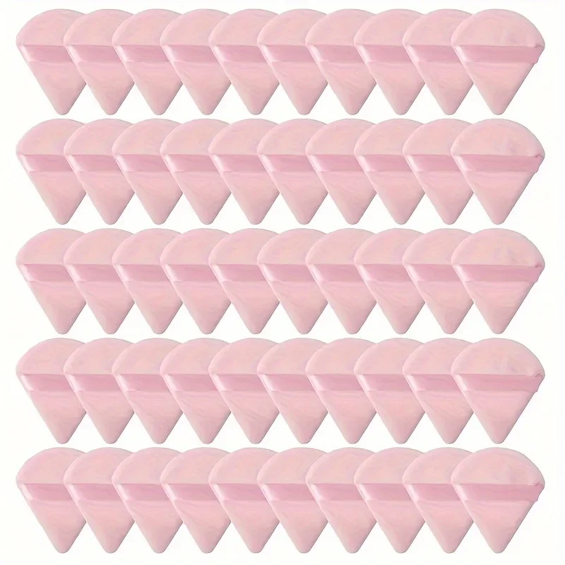 Ensemble de bouffantes de poudre triangulaires, 25 pièces, éponges de mélange de velours pour la cuisson et le fond de teint liquide |   Kit de voyage à contrôle d'huile pour tous types de peau
