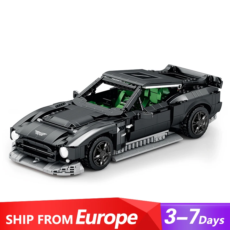 Technicial Racing Car Marting VICTOR 1:12 Model 1638PCS Sport Race Cars Building Blocks Brick for Car Lovers Birthday Gift