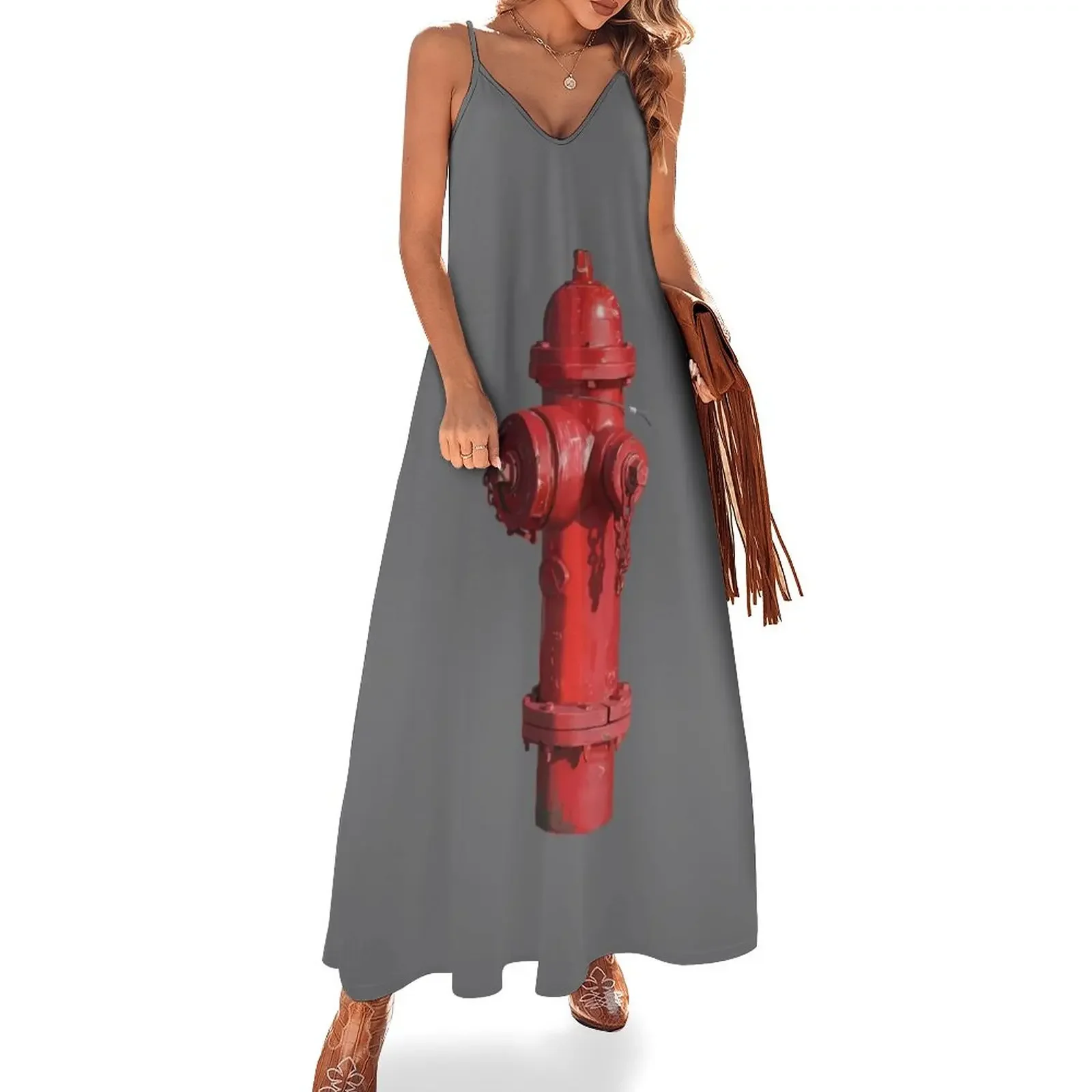 

Fire Hydrant Sleeveless Dress Clothing female dresses women summer 2025 chic and elegant evening dress sexy short dresses daring