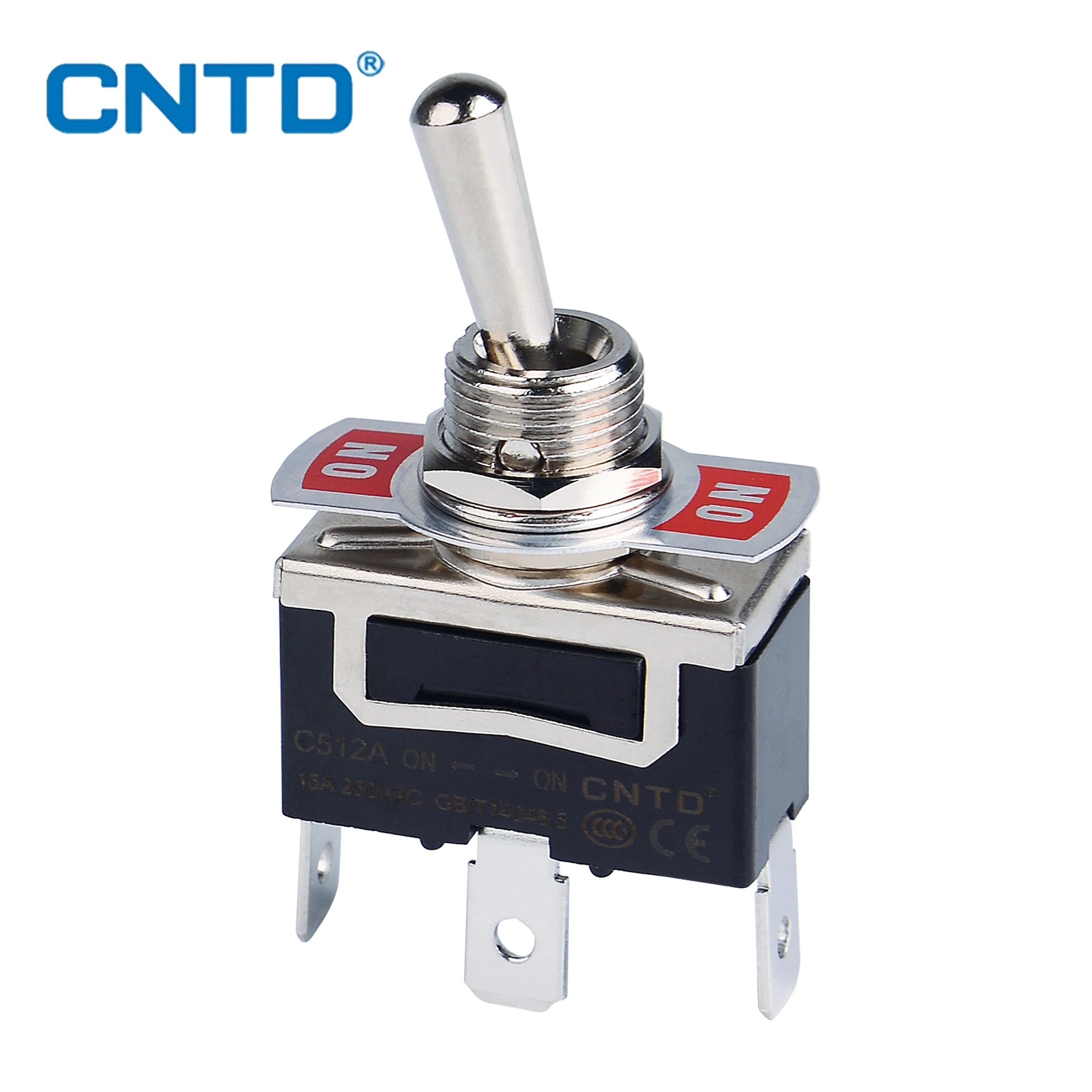 CNTD – interrupteur à bascule C5, 15a, 250vac, à verrouillage automatique, à pôle unique et Double, avec capuchon étanche à la pluie