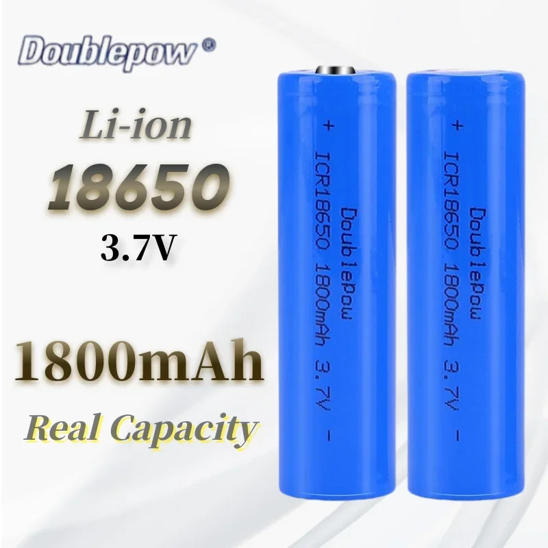 100% oryginalny wysokiej jakości akumulator litowo-jonowy 18650 3,7 V 1800 mAh do latarki