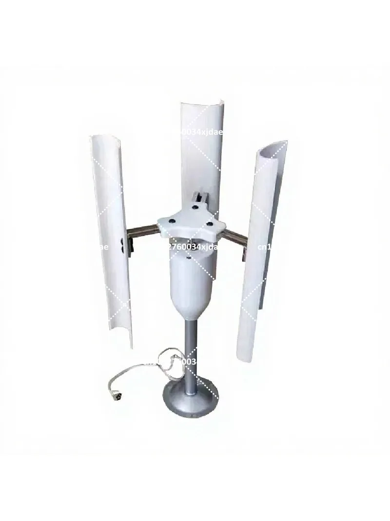 Vertical Five-Blade Wind Generator Three-Phase Permanent Magnet Brushless Low-Speed Windmill for Off-Grid Power