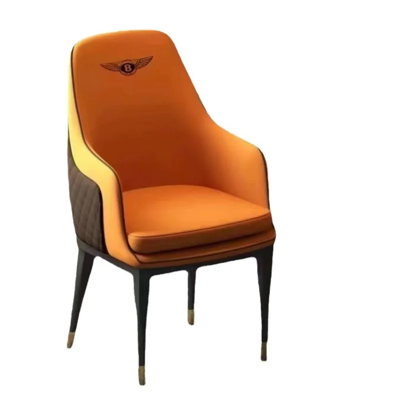

Light luxury dining chair home modern simplicity high sense leisure backrest hotel reception negotiation