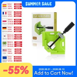 Allsome 90 Degree Right Angle Clamp Angle Clamp Woodworking Frame Clip Right Angle Folder Tool for Drilliing machineHT2912