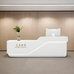 Grocery Store Counter Modern Luxury Furniture Party Reception Tables Customer Center Hairdresser Beauty Salon Shop Service Desk