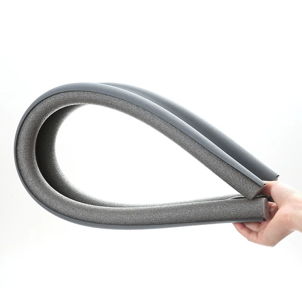 Heat Insulation Grey Door Draft Stopper EPE Foam 95x10x3cm Under Door Seal Door Draft Guard Light Barrier