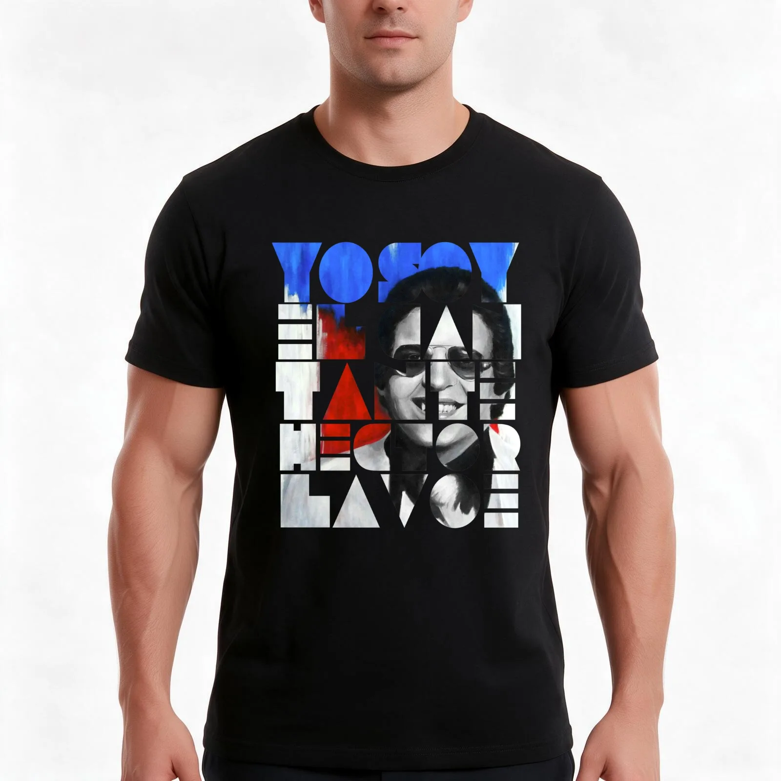 Hector Lavoe El Cantante Puerto Rico T-Shirt, Summer Casual Cotton Tee, Oversized Streetwear Tops, Vintage Graphic Print