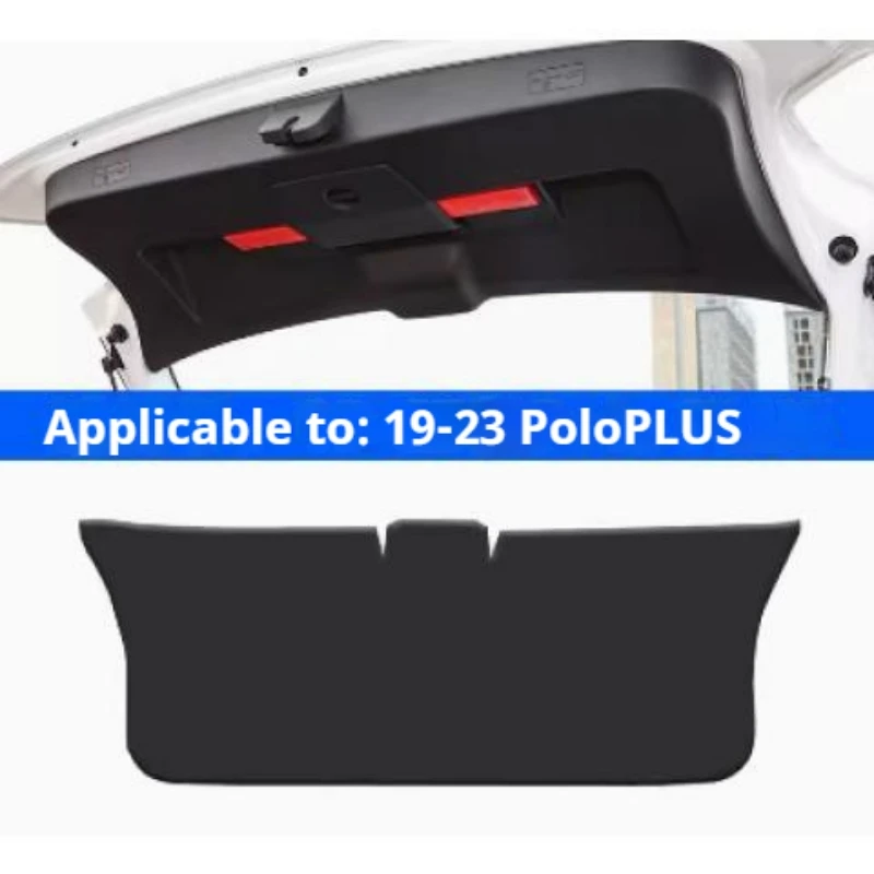

For Volkswagen Polo Plus Trunk Tailgate Guard Pad Leather Rear Trunk Door Protective Anti-dirty Pad Car Interior Accessories
