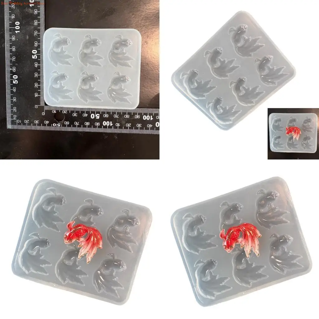 G92D High Detail Silicone Fish Mold For Resin Keychains Jewelry Making Crafting Art Supplies With Realistic Texture