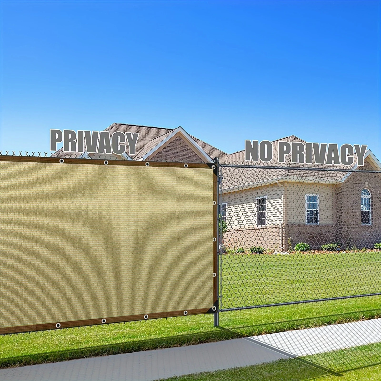 شبكة المظلة المعززة للشرفة مصنوعة من Hdpe عالية الكثافة مع معالجة سميكة، تتميز بتأثير تظليل احترافي