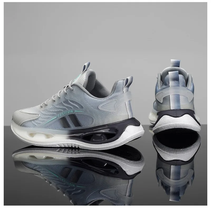 Male 2026 Spring Korean-Style Streetwear Y2K Dad Sneakers Mesh Breathable Boost-Sole Height-Increase Daily Footwear