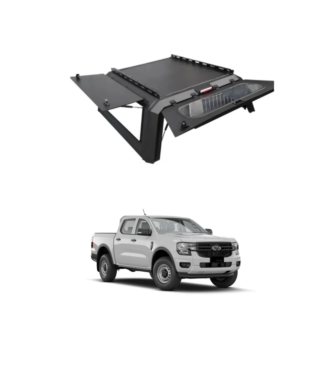 

Hard Type Aluminum Alloy Topper Camper Pickup Tonneau Cover 4x4 Pickup Truck Canopy for FORD F150 RANGER 2023